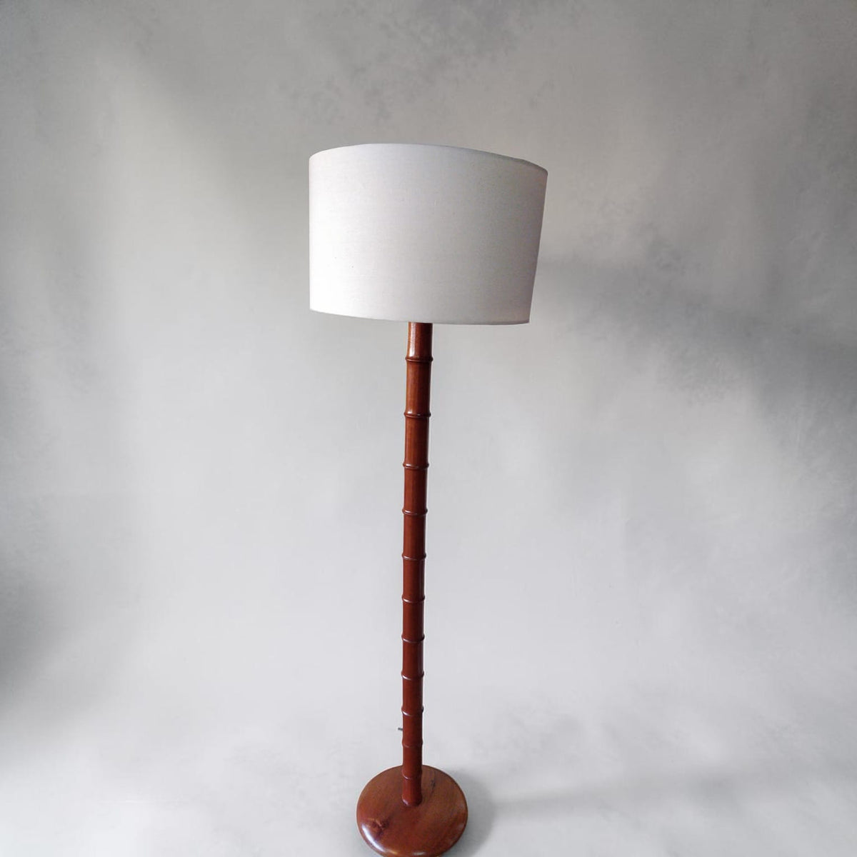 Bamboo Design Wood Floor Lamp