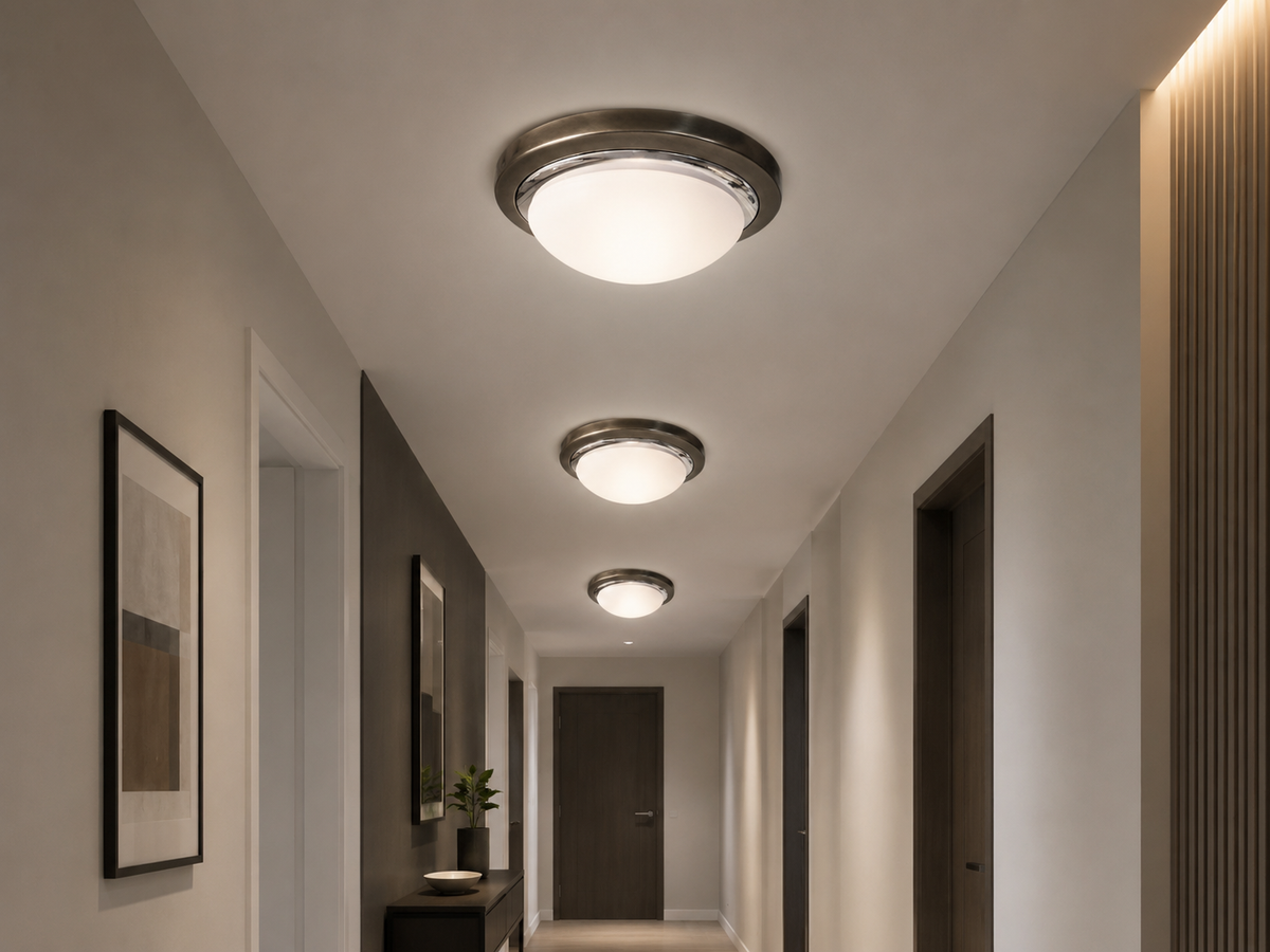 Antique Brass-chrome Ceiling Light-S