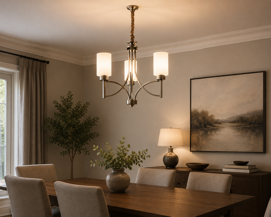 Serena Antique Brass 3 Light Chandelier 8056