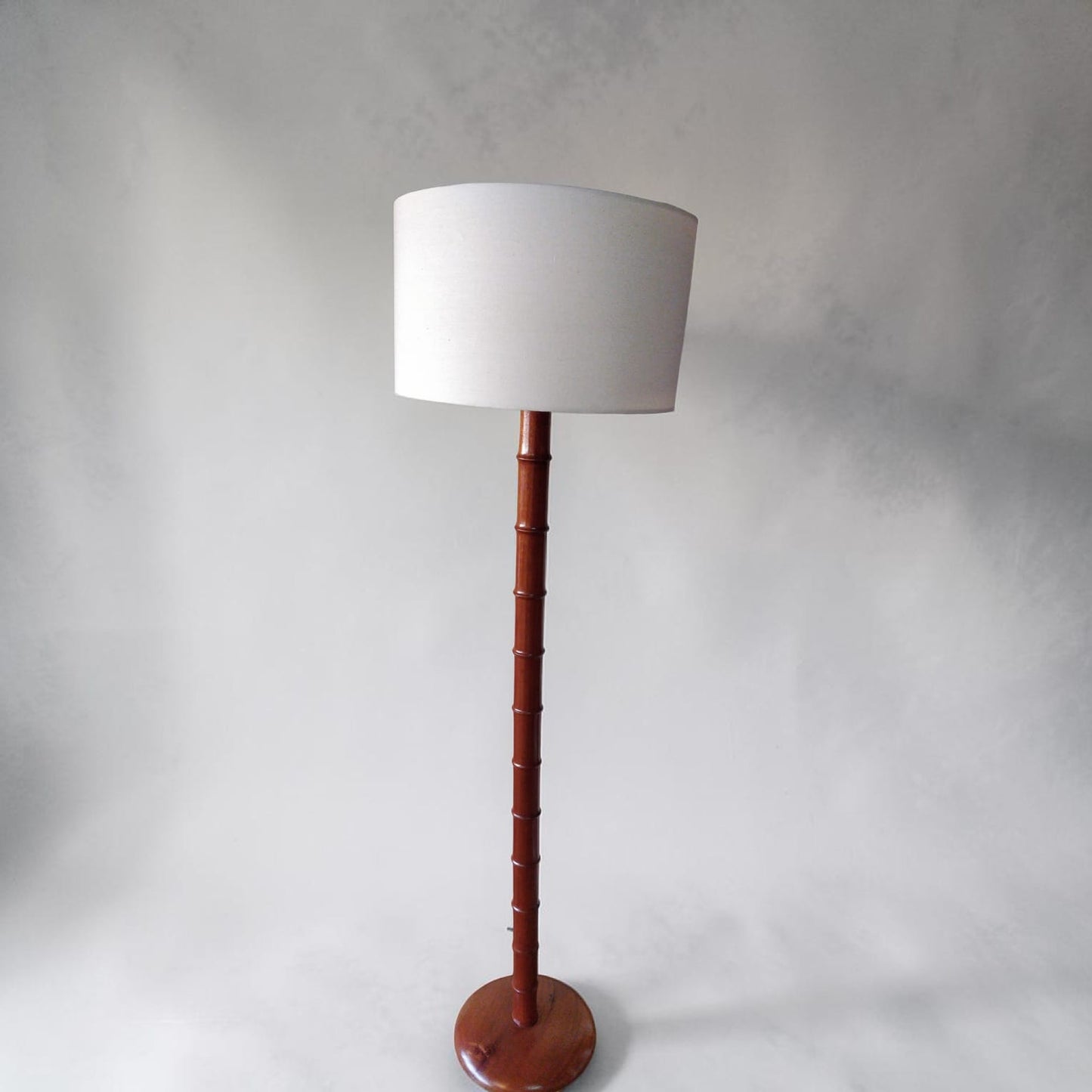 Bamboo Design Wood Floor Lamp